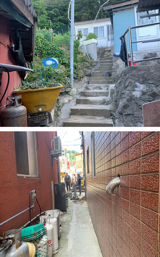 협소구간 비굴착 시공 피시 이미지