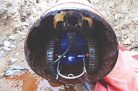 Pipeline CCTV inspection image